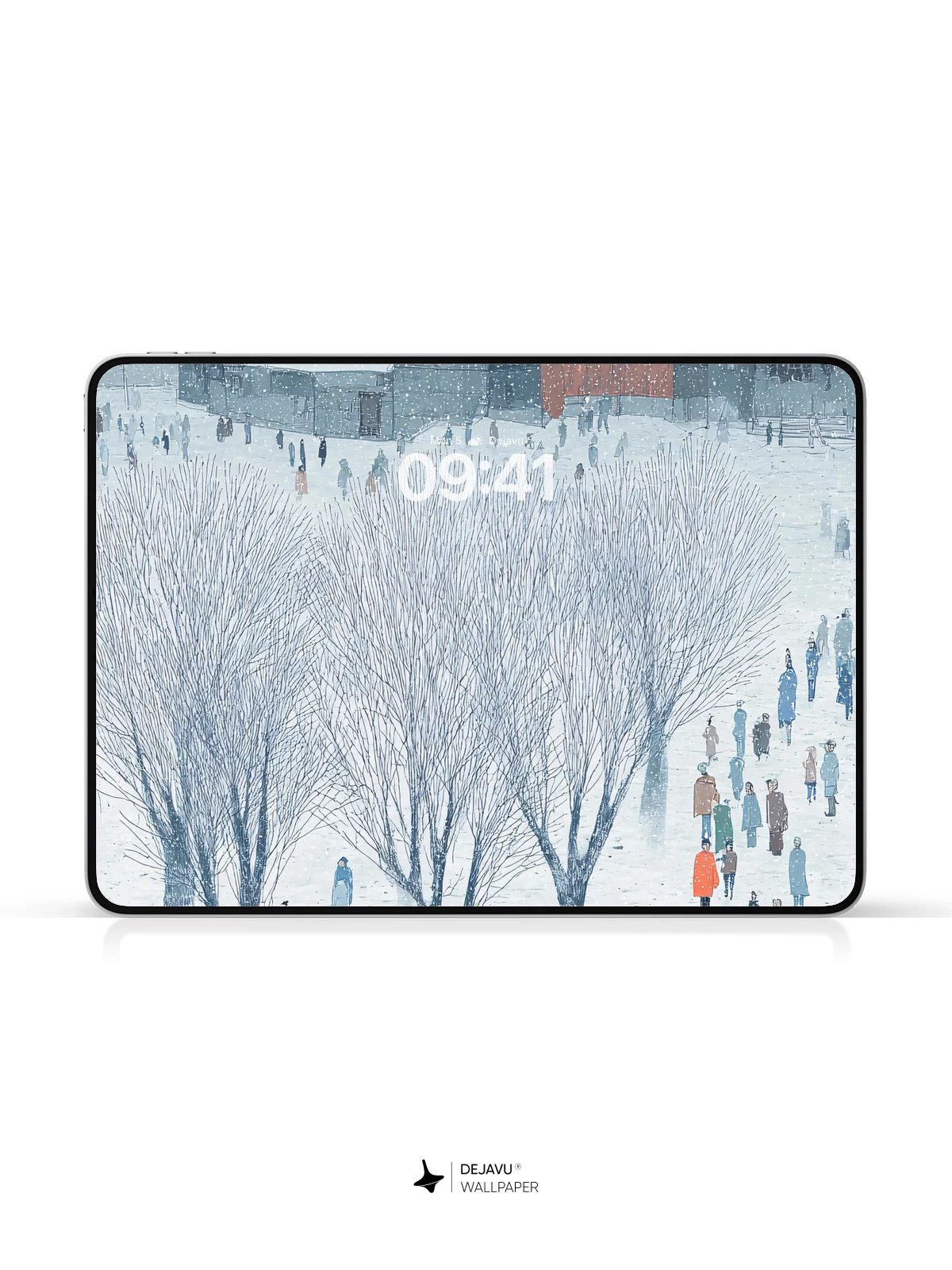 Winter Snow Village Wallpaper 4K for iPhone Lock Screen