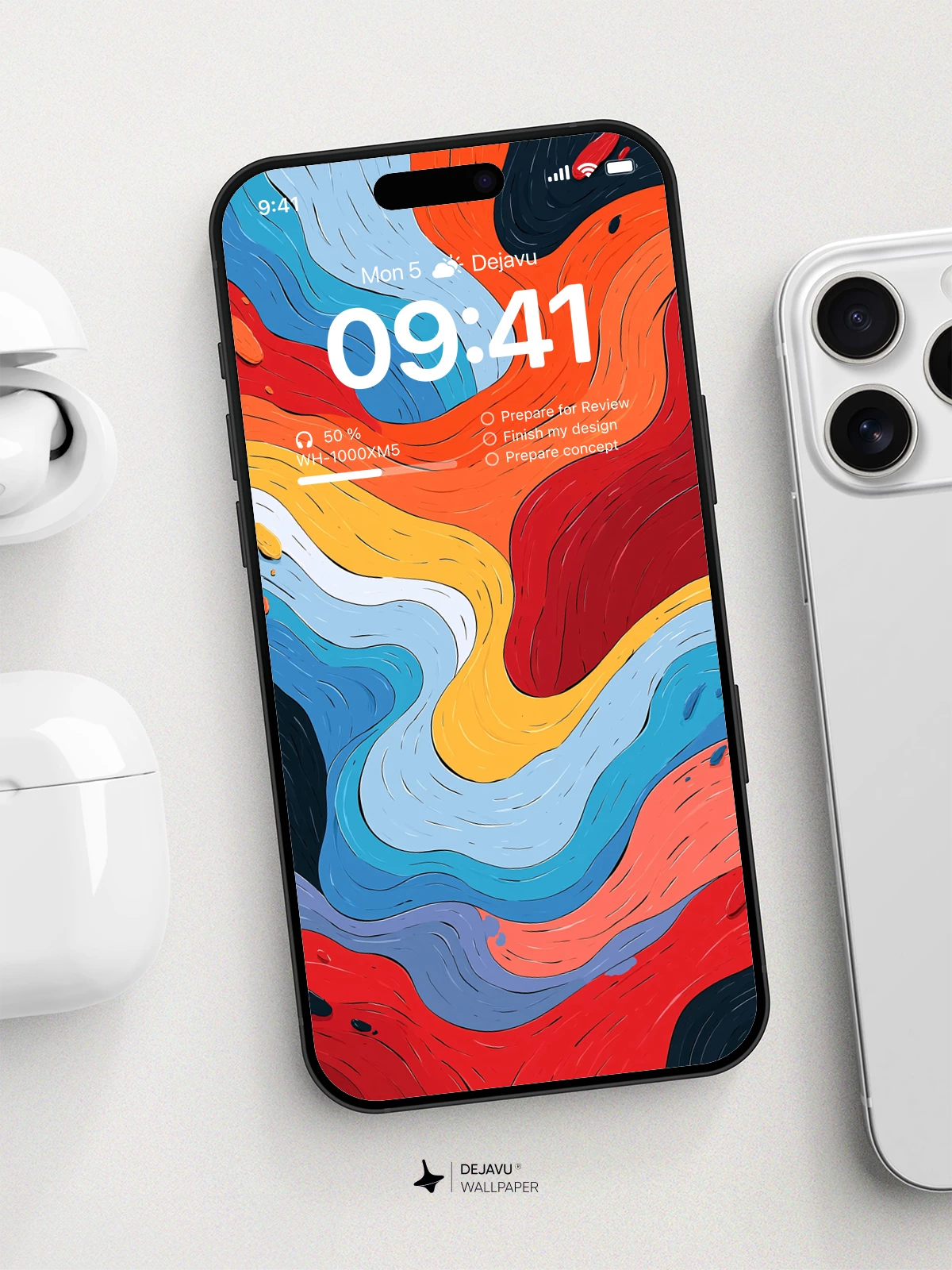 Colorful Abstract Wallpaper 4K for iPhone Lock Screen