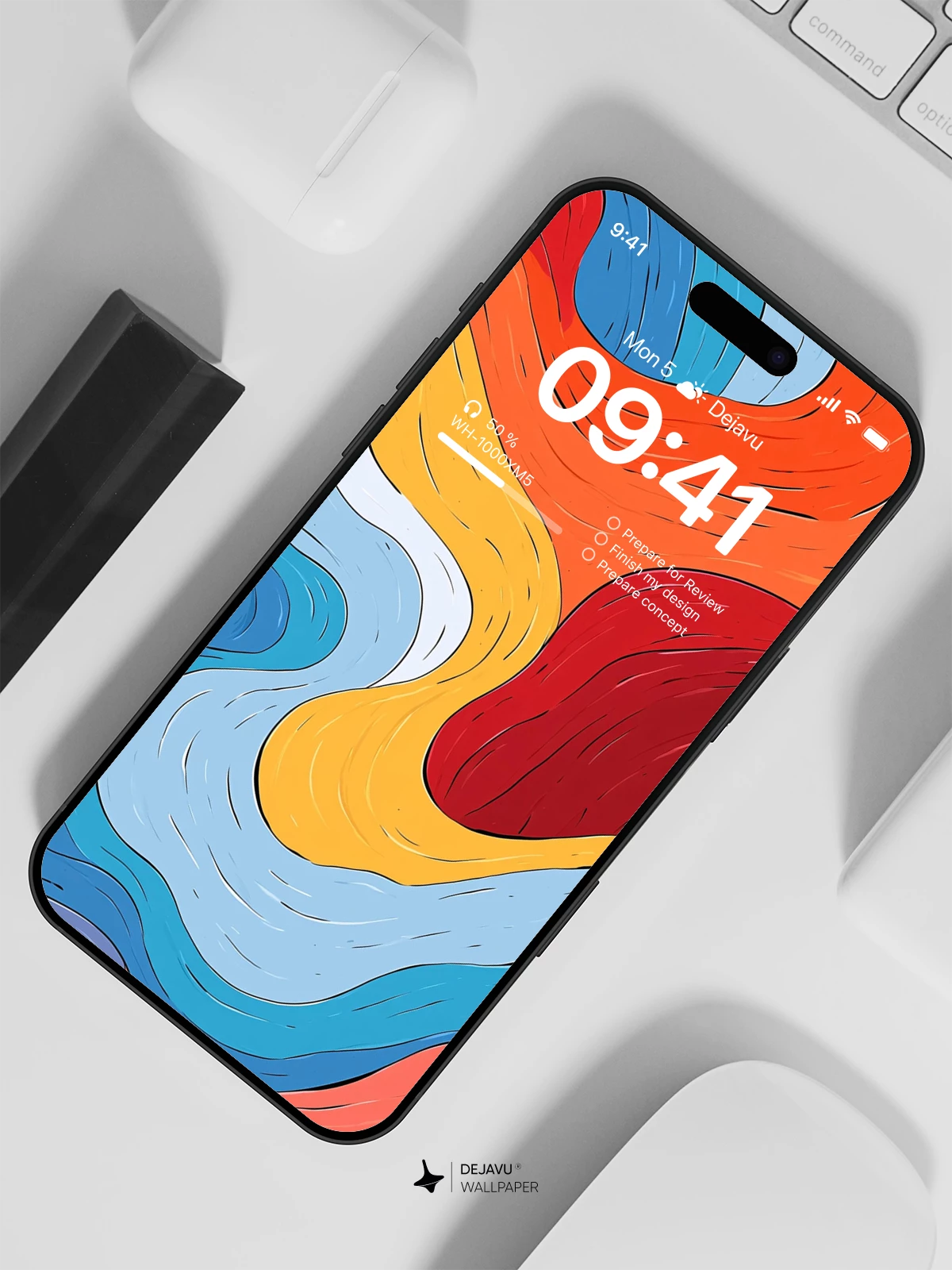 Colorful Abstract Wallpaper 4K for iPhone Lock Screen