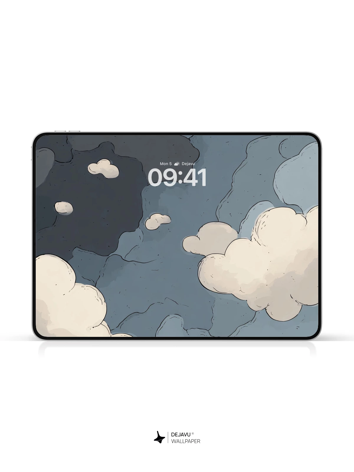 Cartoon Cloud Wallpaper 4K for iPhone Lock Screen