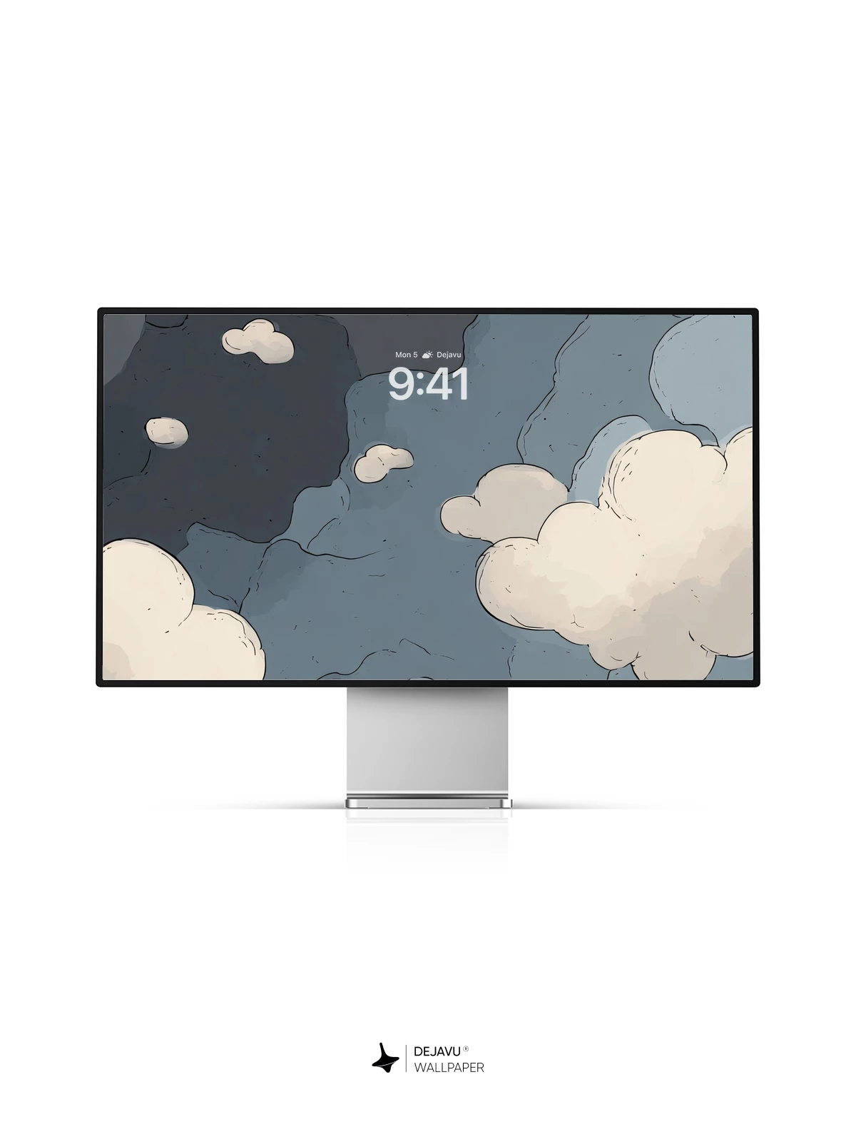 Cartoon Cloud Wallpaper 4K for iPhone Lock Screen