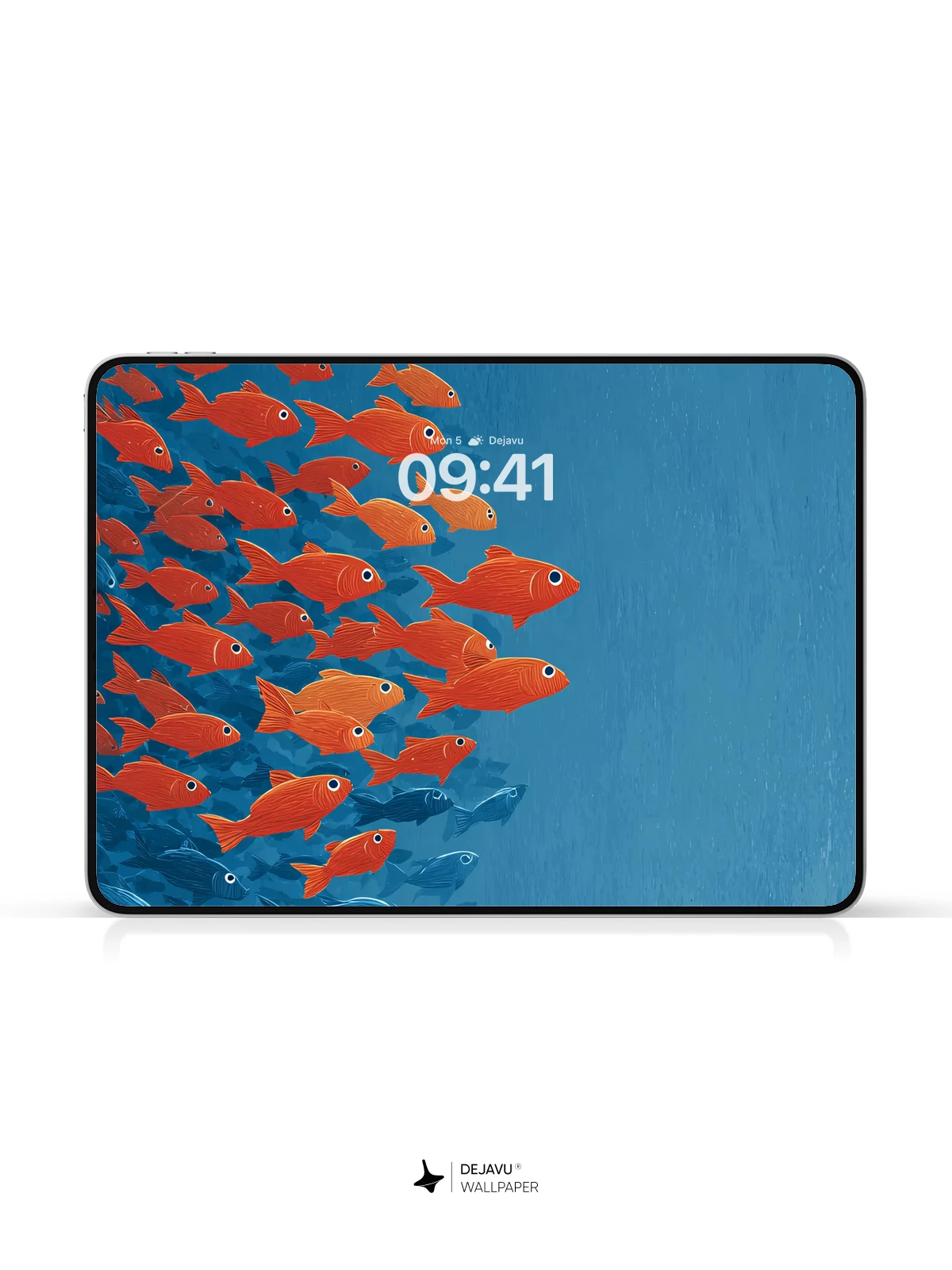Colorful Fish School Wallpaper 4K for iPhone Lock Screen