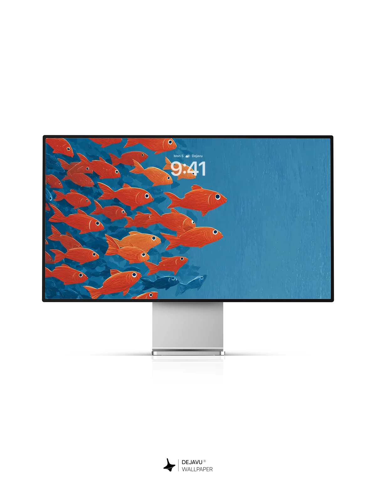 Colorful Fish School Wallpaper 4K for iPhone Lock Screen