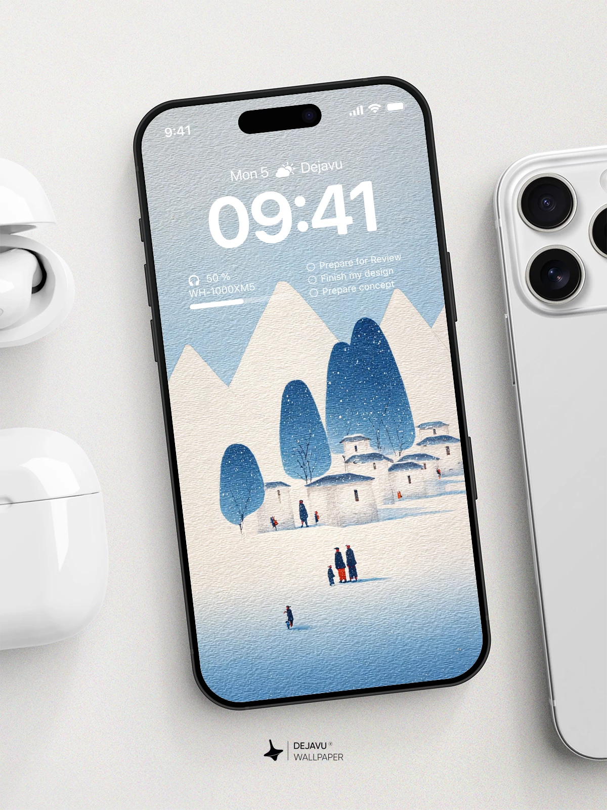 Winter Village Wallpaper 4K for iPhone Lock Screen