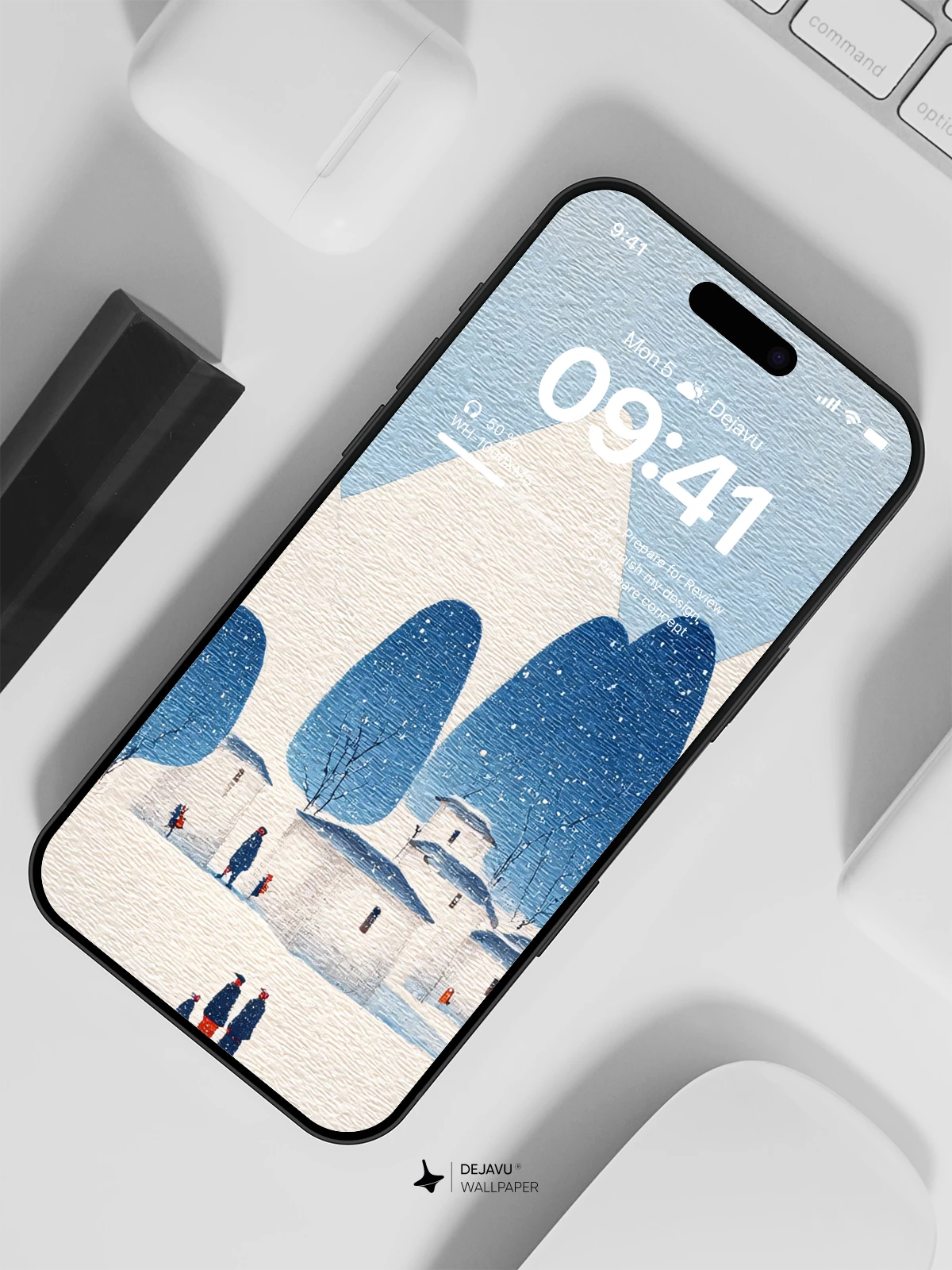 Winter Village Wallpaper 4K for iPhone Lock Screen