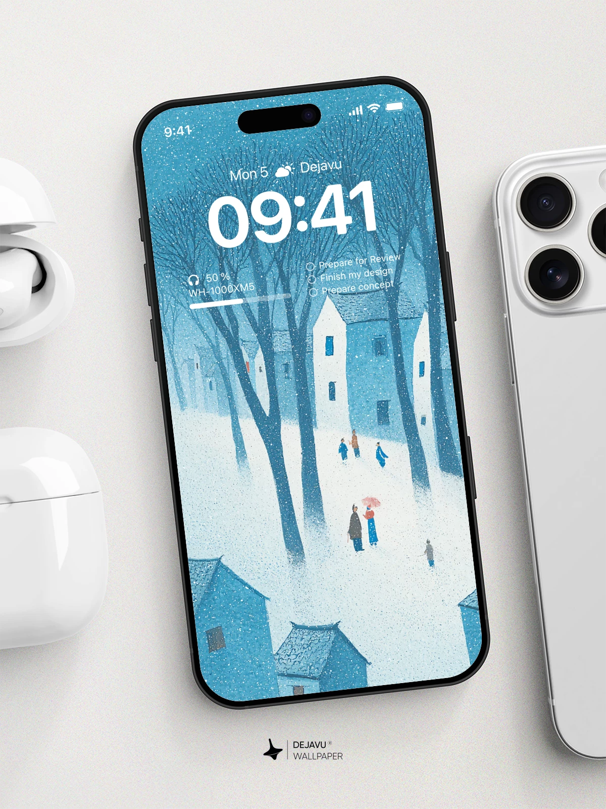Winter Village Wallpaper 4K for iPhone Lock Screen