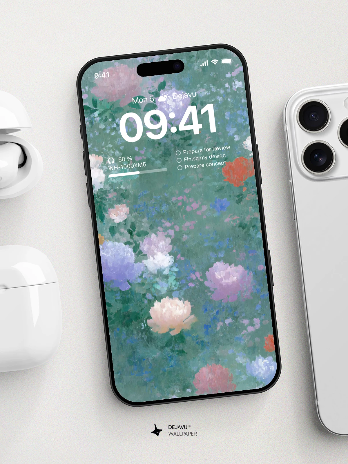 Abstract Floral Wallpaper 4K for iPhone Lock Screen