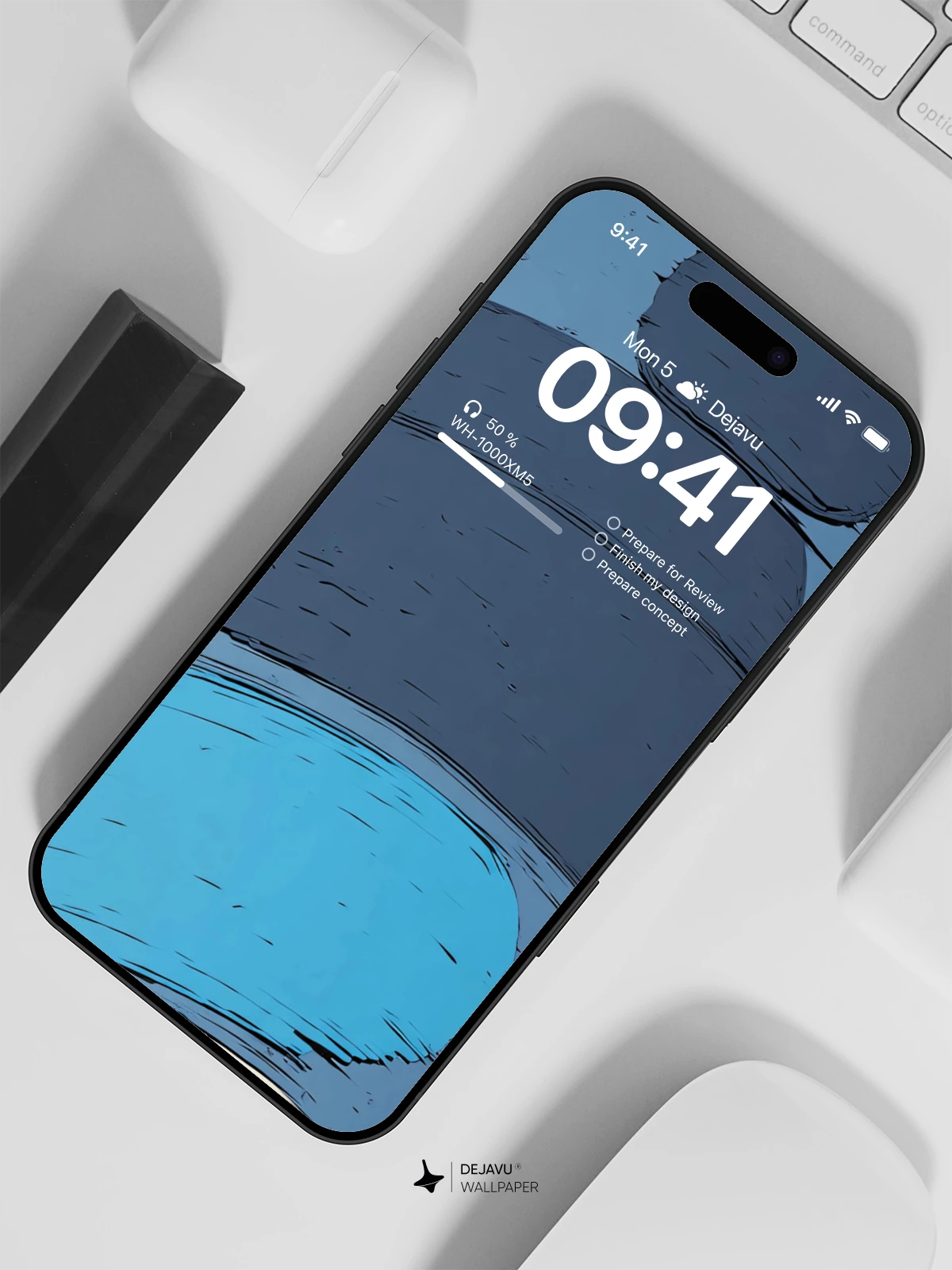 Abstract Brush Stroke Wallpaper 4K for iPhone Lock Screen
