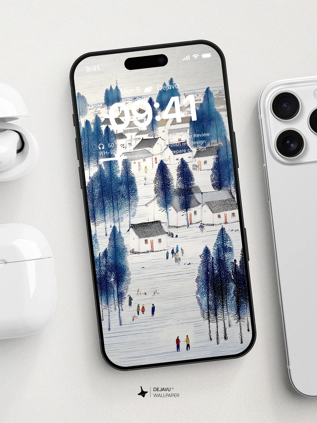 Winter Village Wallpaper 4K for iPhone Lock Screen