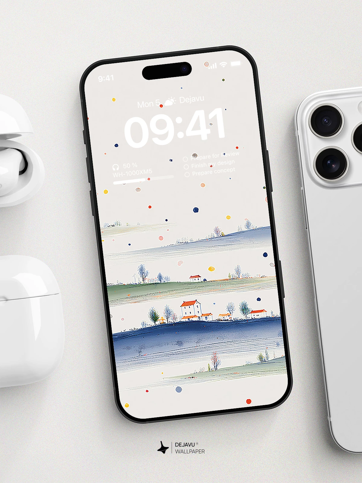 Minimal Landscape Wallpaper 4K for iPhone Lock Screen
