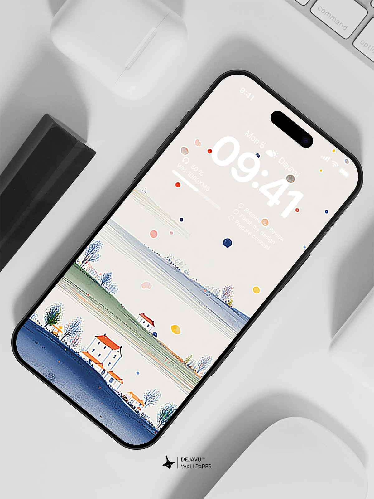 Minimal Landscape Wallpaper 4K for iPhone Lock Screen