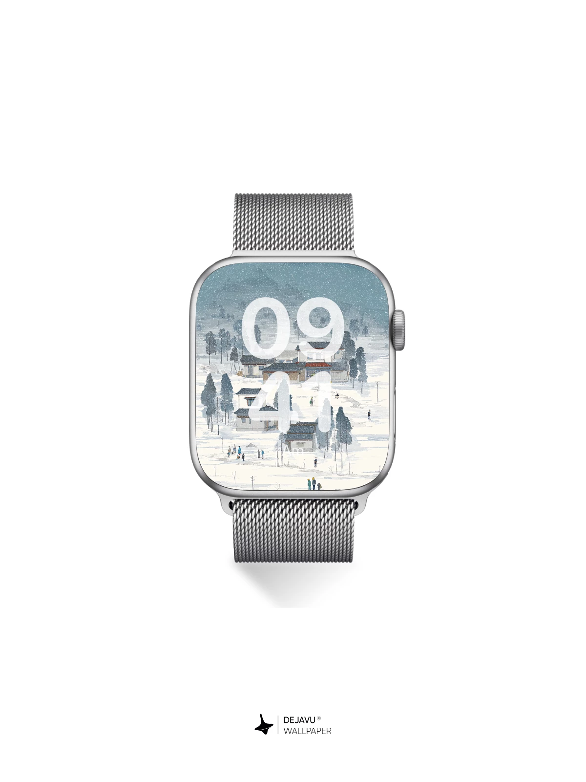 Snowy Village Wallpaper 4K for iPhone Lock Screen