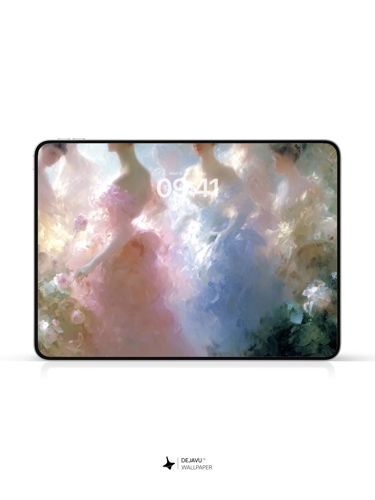 Impressionist Garden Party Wallpaper 4K for iPhone Lock Screen