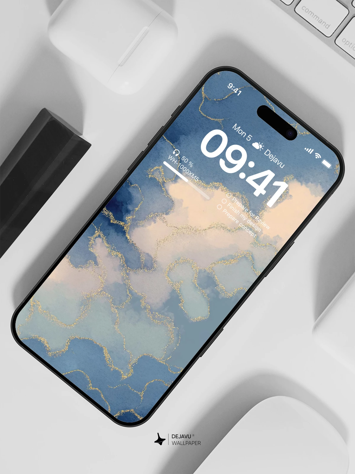Blue Clouds Wallpaper 4K for iPhone Lock Screen