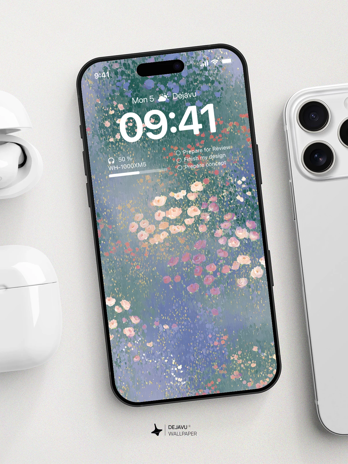 Abstract Floral Wallpaper 4K for Mobile Background