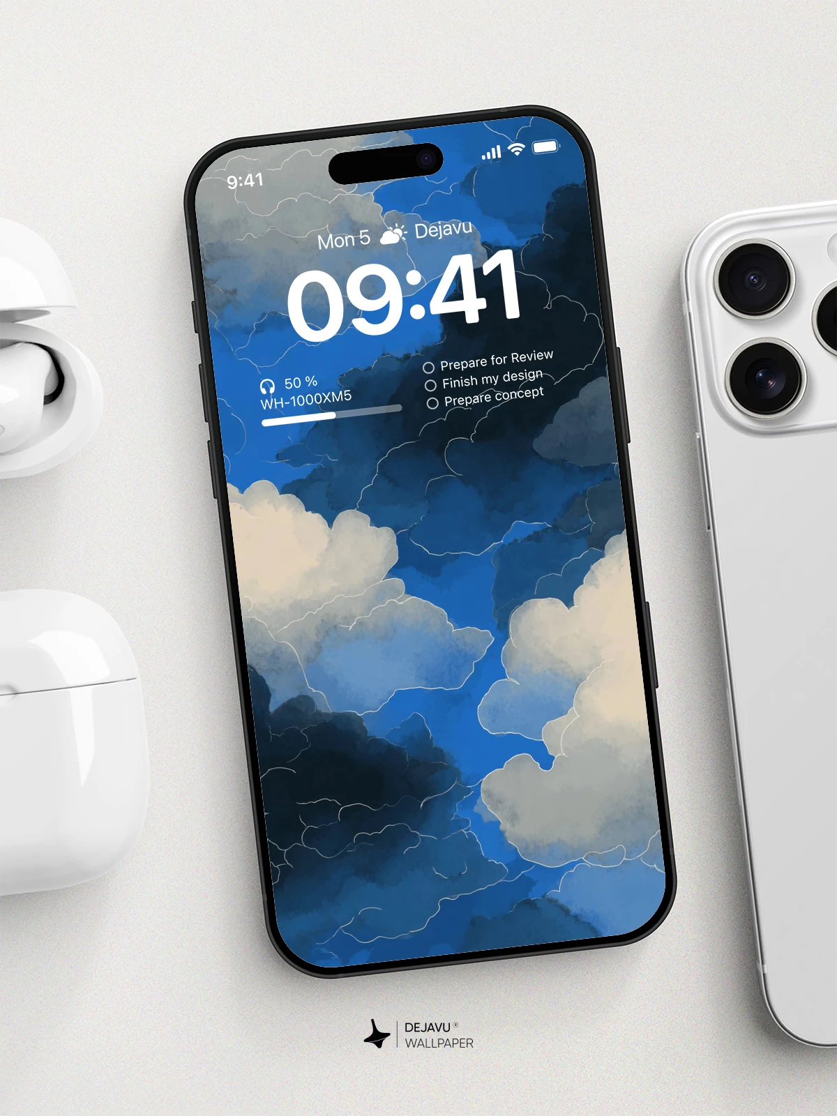 Abstract Cloud Wallpaper 4K for iPhone Lock Screen