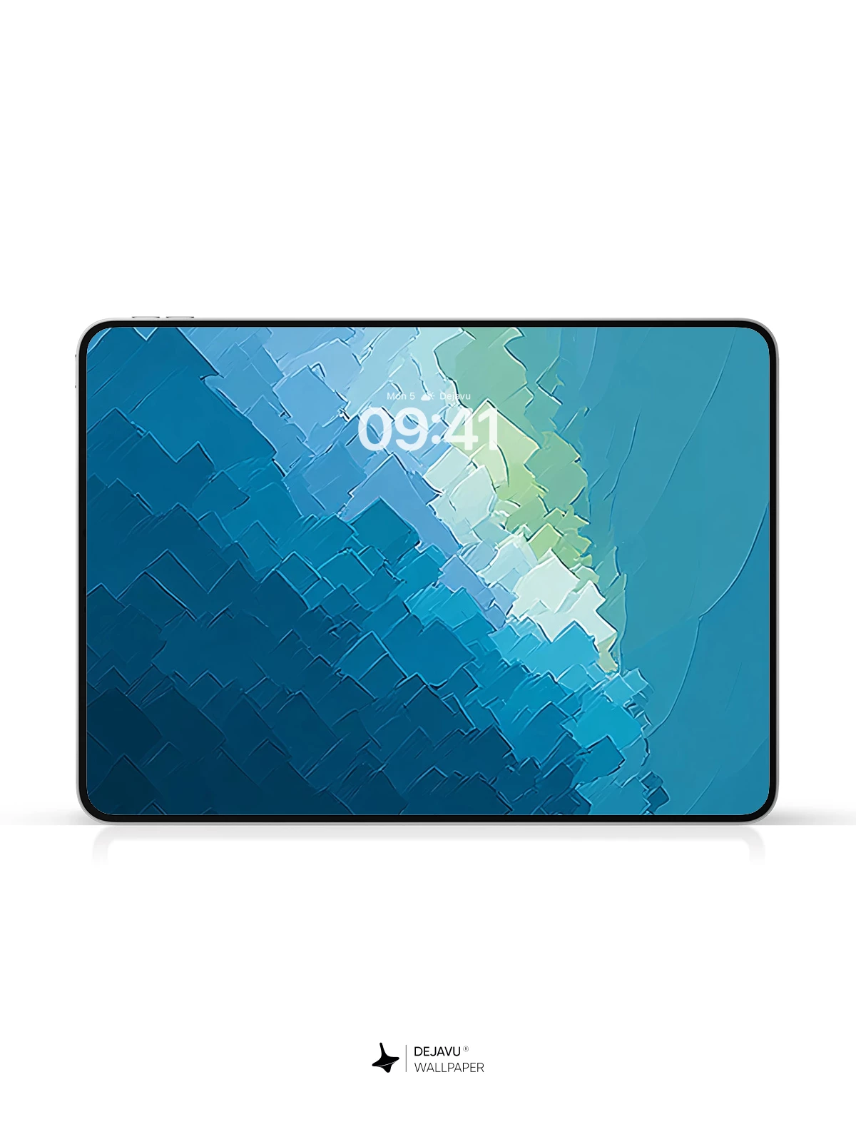 Abstract Blue Gradient Wallpaper 4K for iPhone Lock Screen