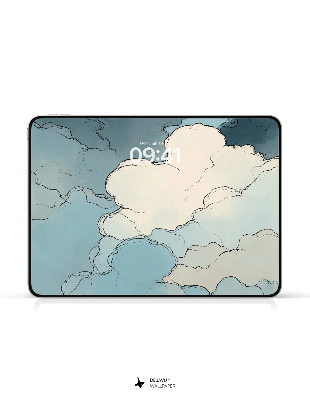 Blue Clouds Wallpaper 4K for iPhone Lock Screen