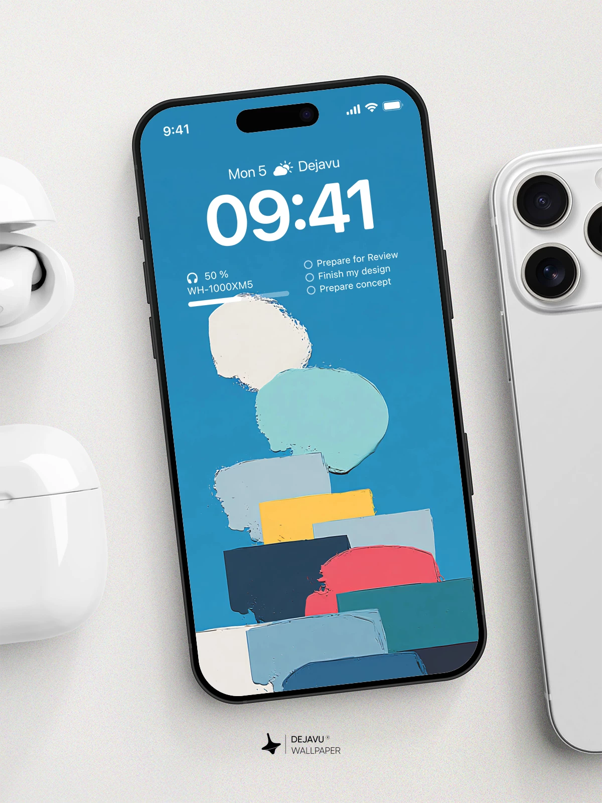 Abstract Geometric Shapes Wallpaper 4K for iPhone Lock Screen