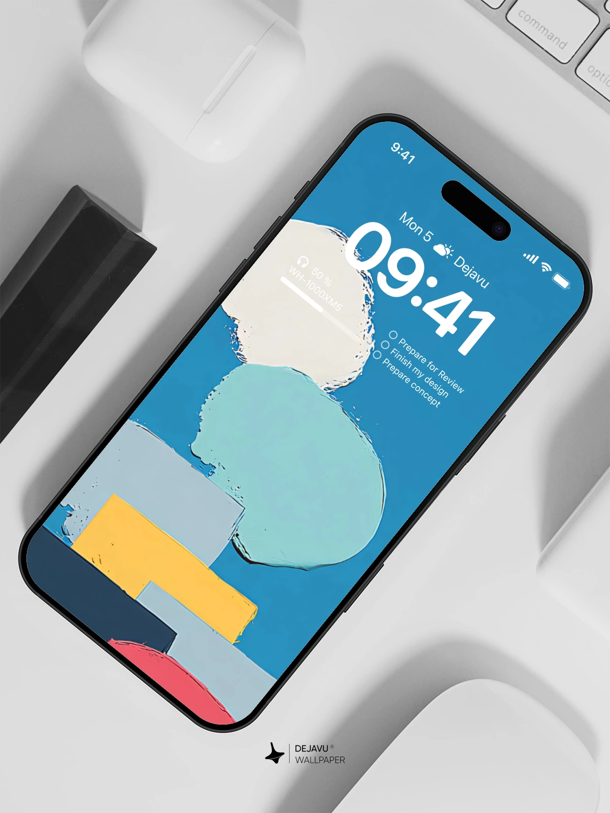 Abstract Geometric Shapes Wallpaper 4K for iPhone Lock Screen