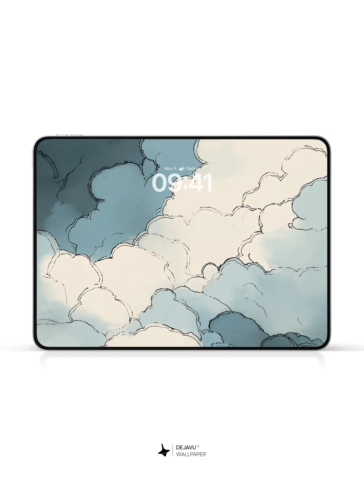 Blue Clouds Wallpaper 4K for iPhone Lock Screen