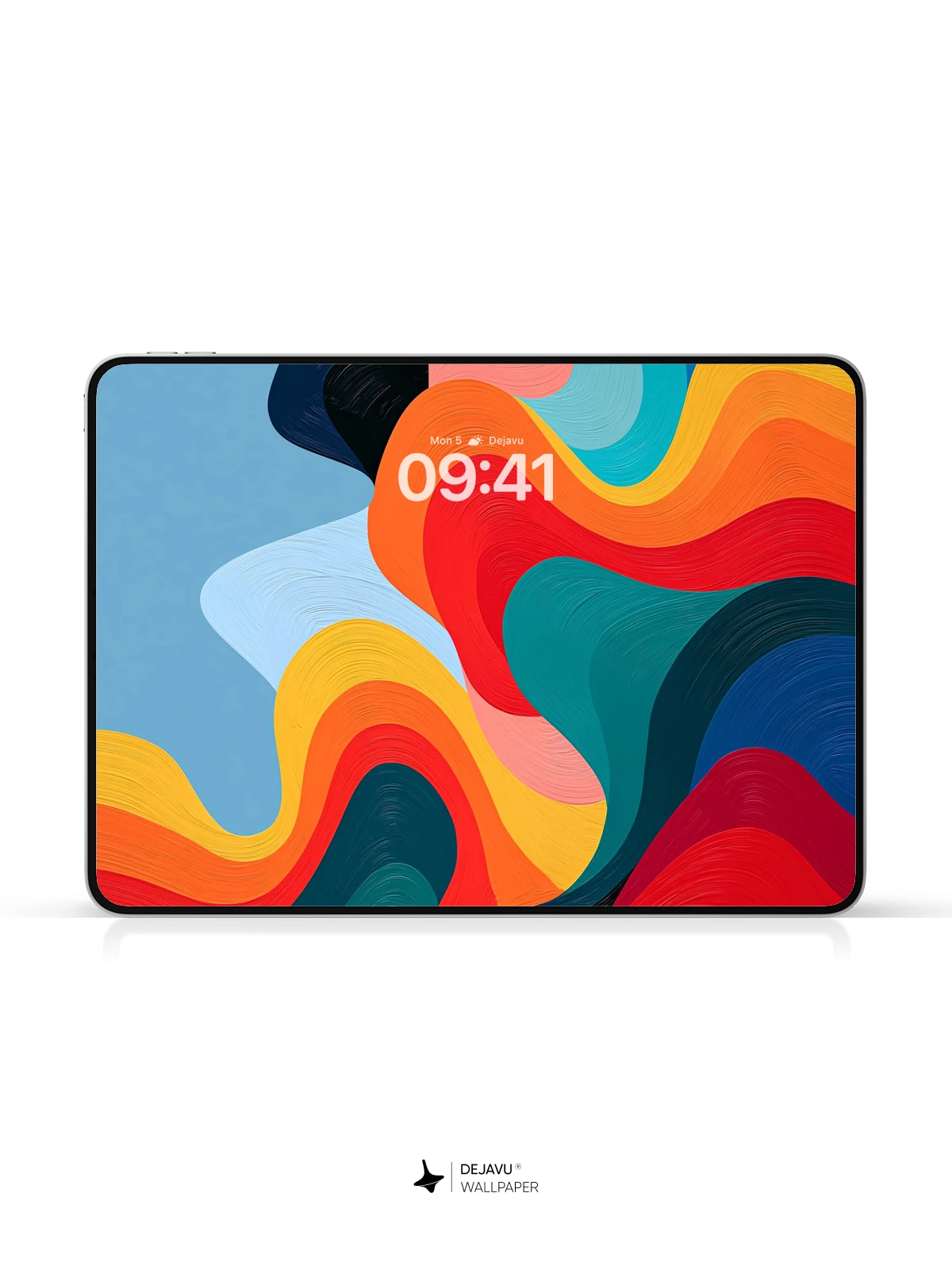 Abstract Colorful Waves Wallpaper 4K for iPhone Lock Screen