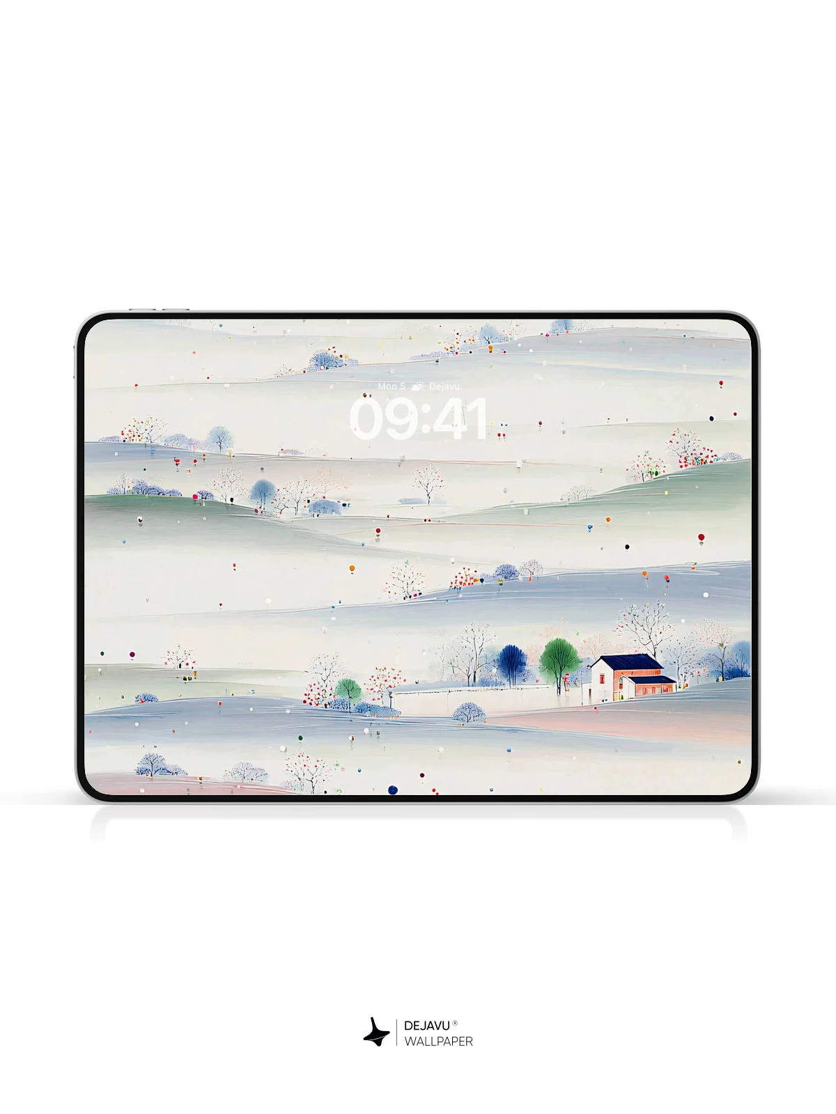Colorful Abstract Landscape Wallpaper 4K for iPhone Lock Screen