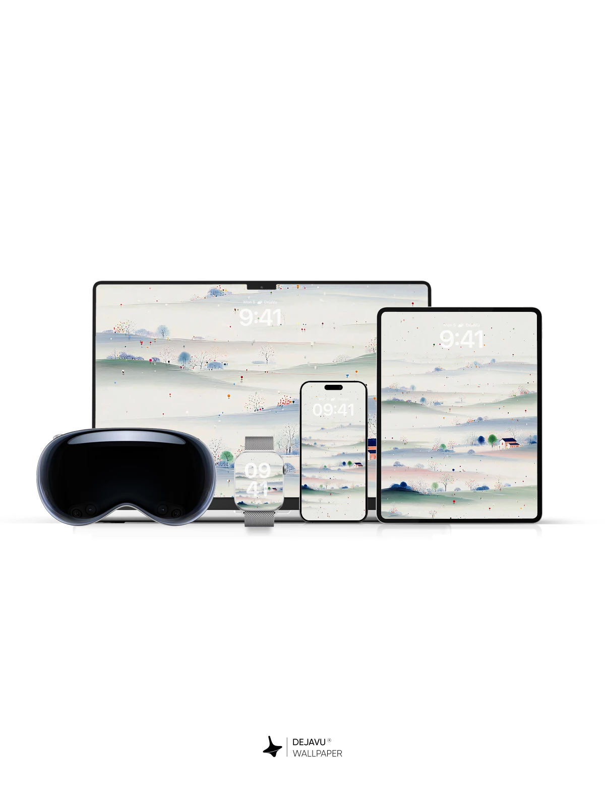 Colorful Abstract Landscape Wallpaper 4K for iPhone Lock Screen