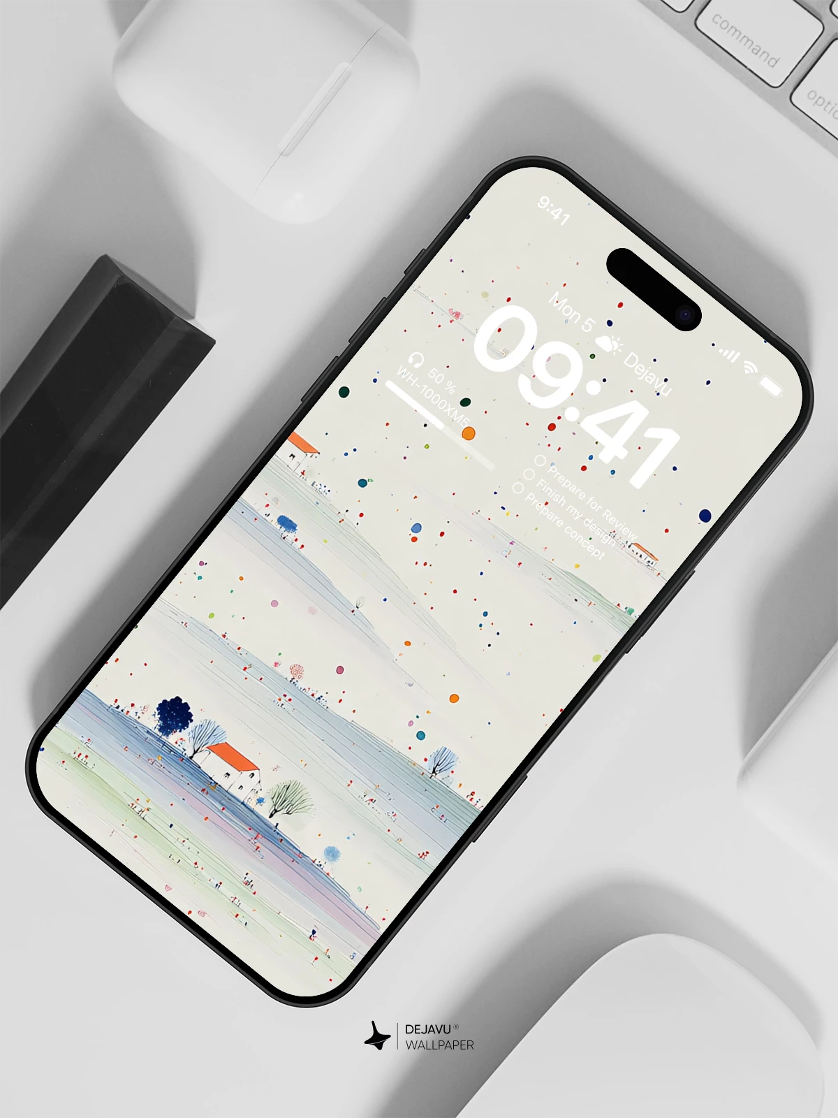 Minimalist Landscape Wallpaper 4K for iPhone Lock Screen