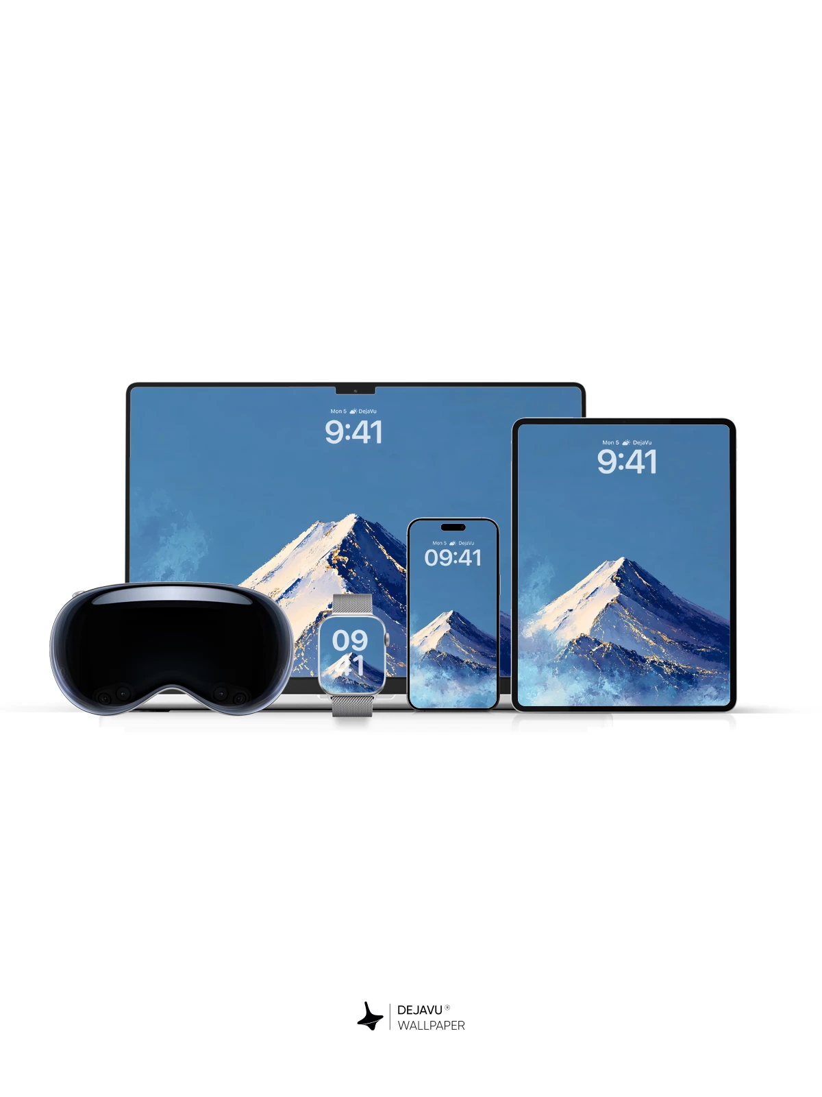 富士山雪景壁纸 4K 高清 iPhone 锁屏