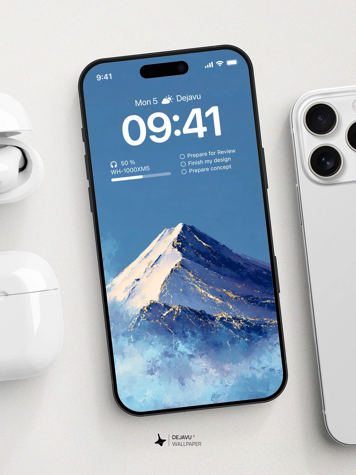 富士山雪景壁纸 4K 高清 iPhone 锁屏