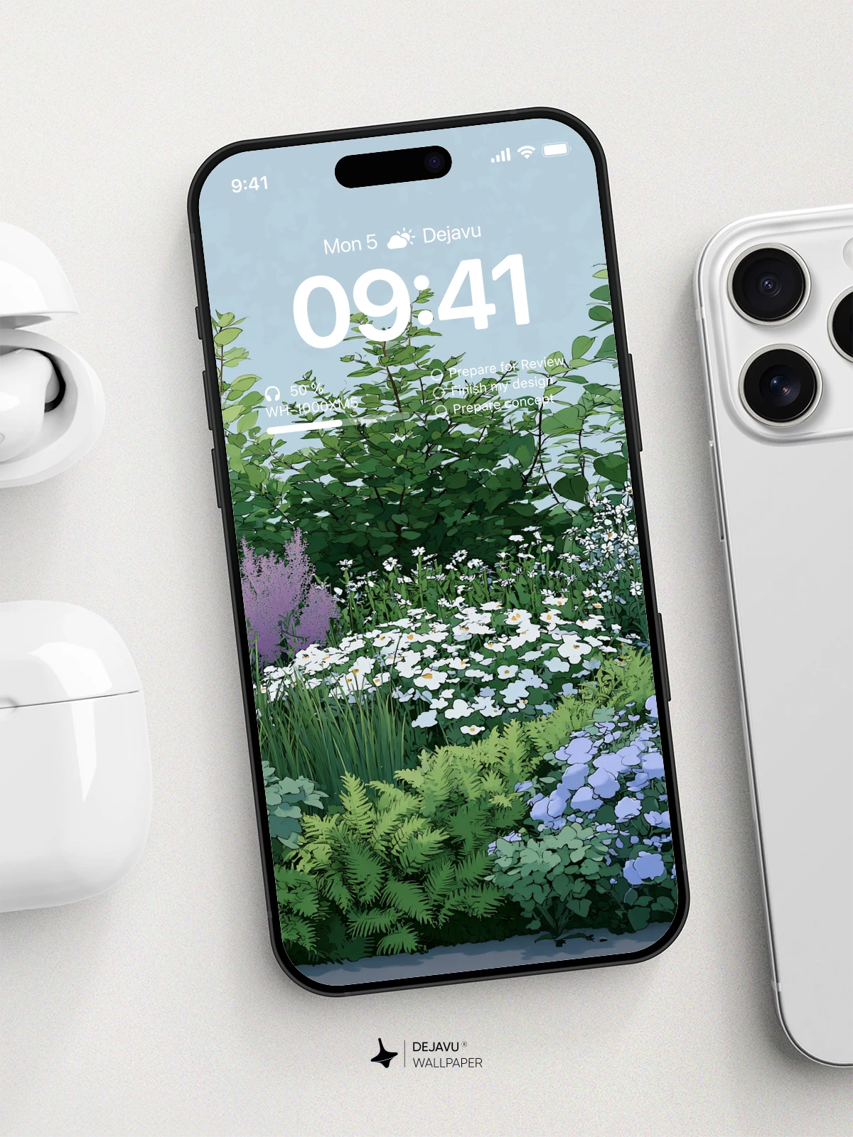 Garden Flowers Wallpaper 4K for iPhone Lock Screen
