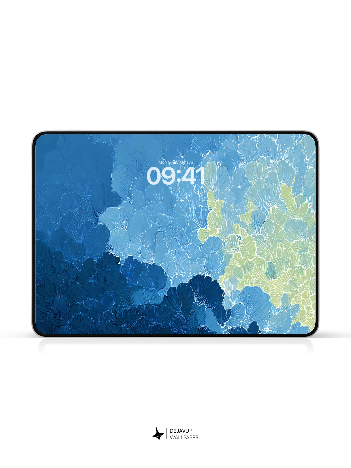 Abstract Blue Flower Petals Wallpaper 4K for iPhone Lock Screen