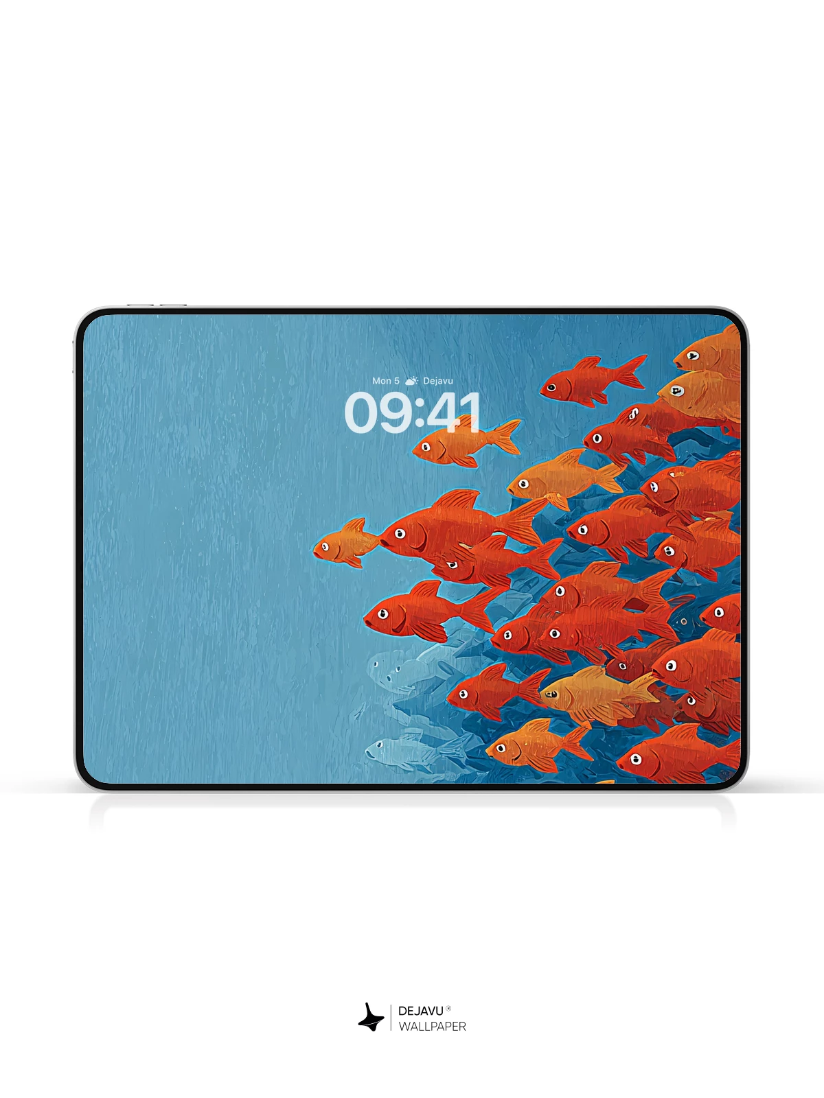 Red Fish School Wallpaper 4K for iPhone Lock Screen