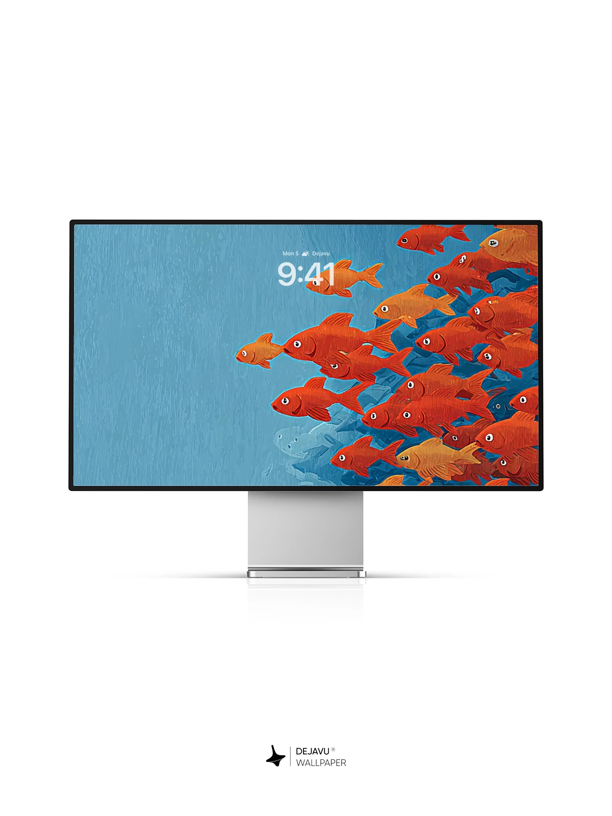 Red Fish School Wallpaper 4K for iPhone Lock Screen