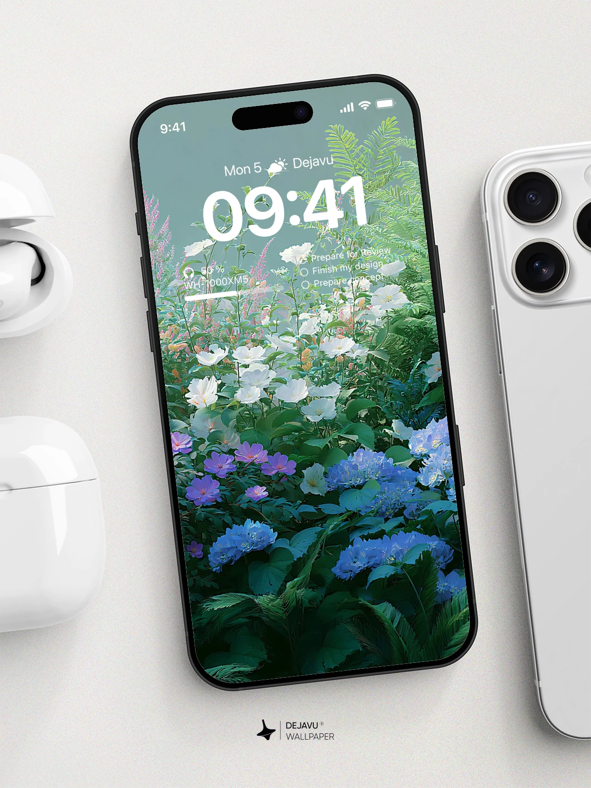 Vibrant Floral Garden Wallpaper 4K for iPhone Lock Screen