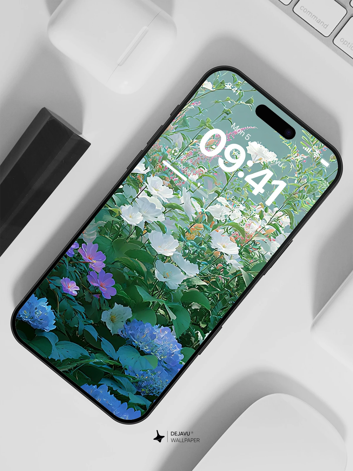Vibrant Floral Garden Wallpaper 4K for iPhone Lock Screen