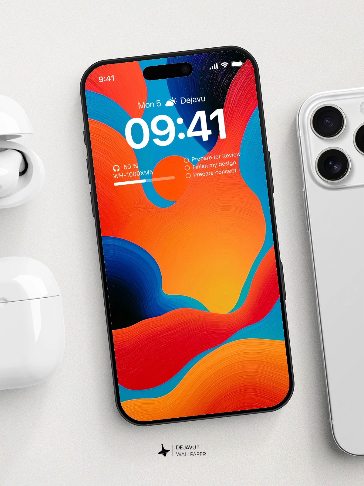 Abstract Colorful Wallpaper 4K for iPhone Lock Screen