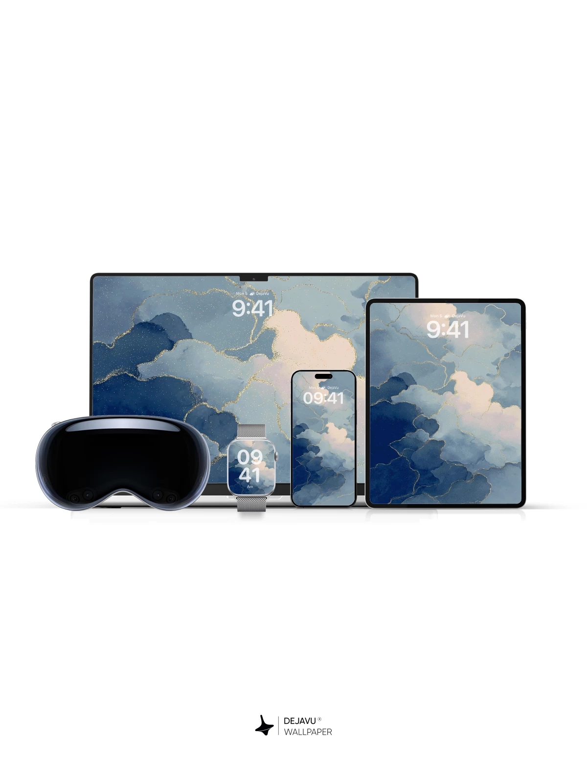 Blue Clouds Wallpaper 4K for iPhone Lock Screen