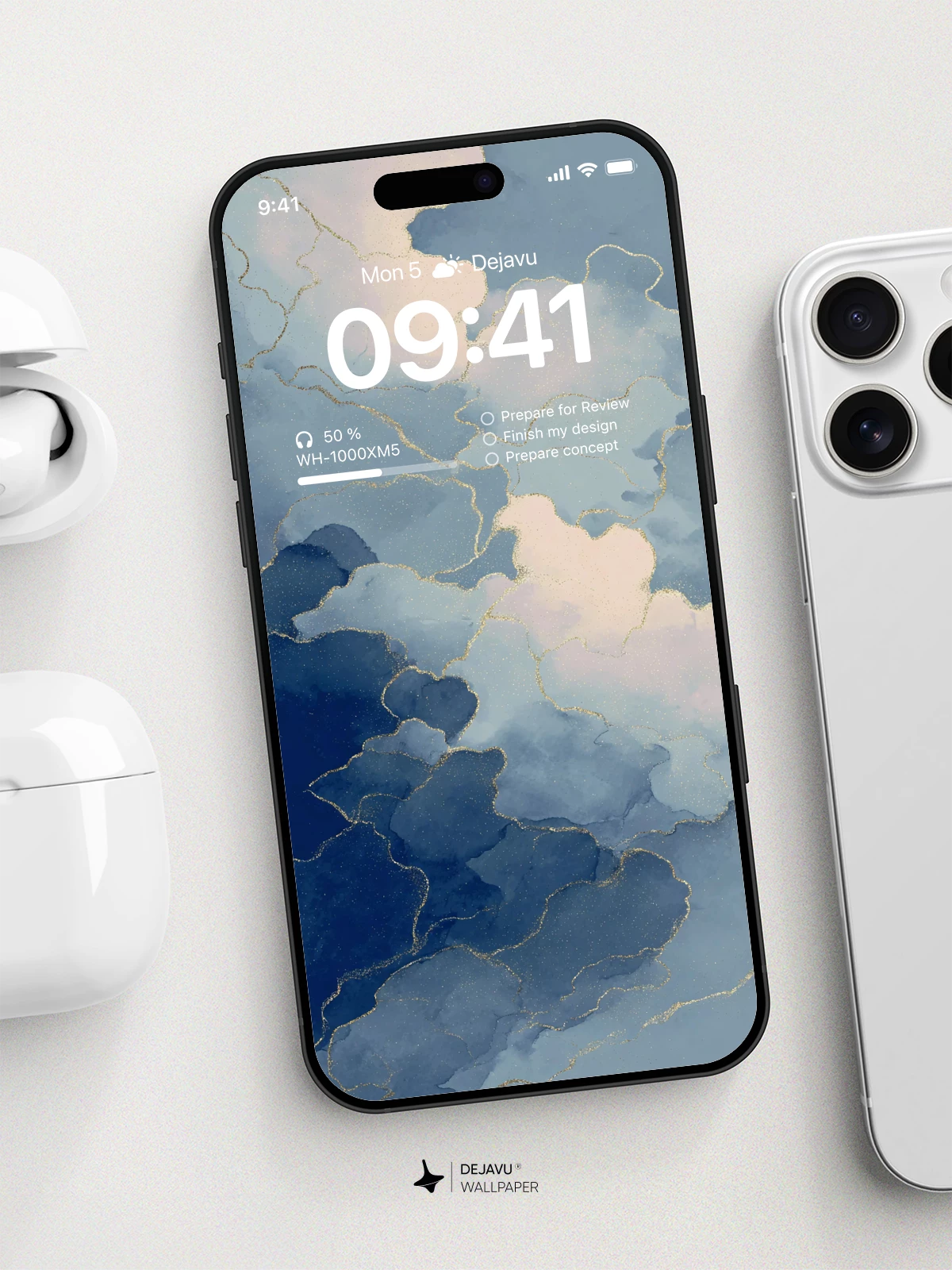 Blue Clouds Wallpaper 4K for iPhone Lock Screen