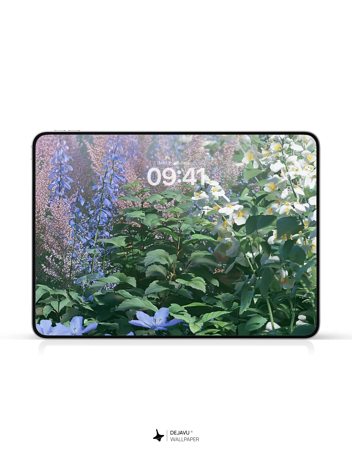 Blue and White Flower Wallpaper 4K for iPhone Lock Screen