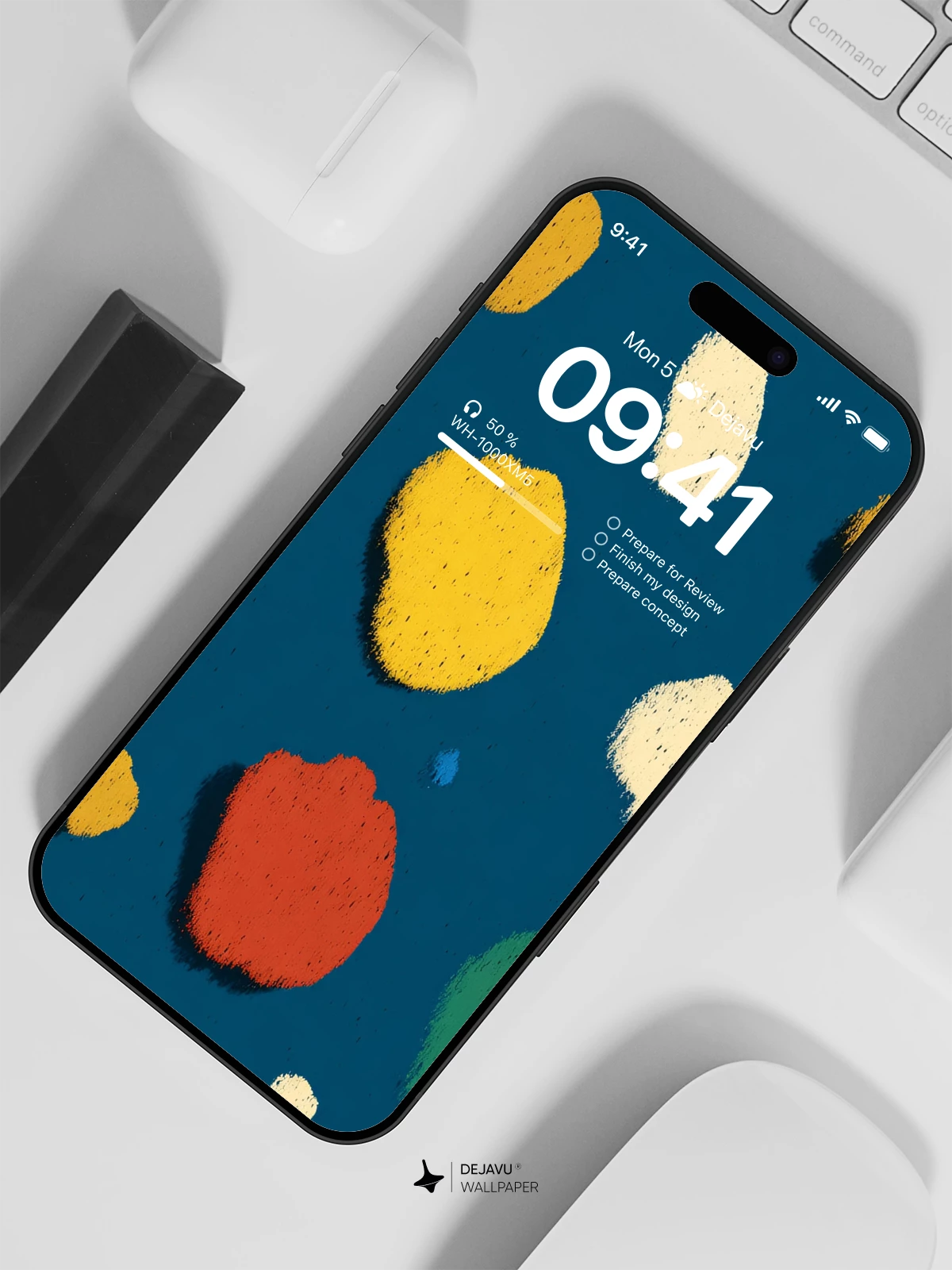 Colorful Abstract Shapes Wallpaper 4K for iPhone Lock Screen