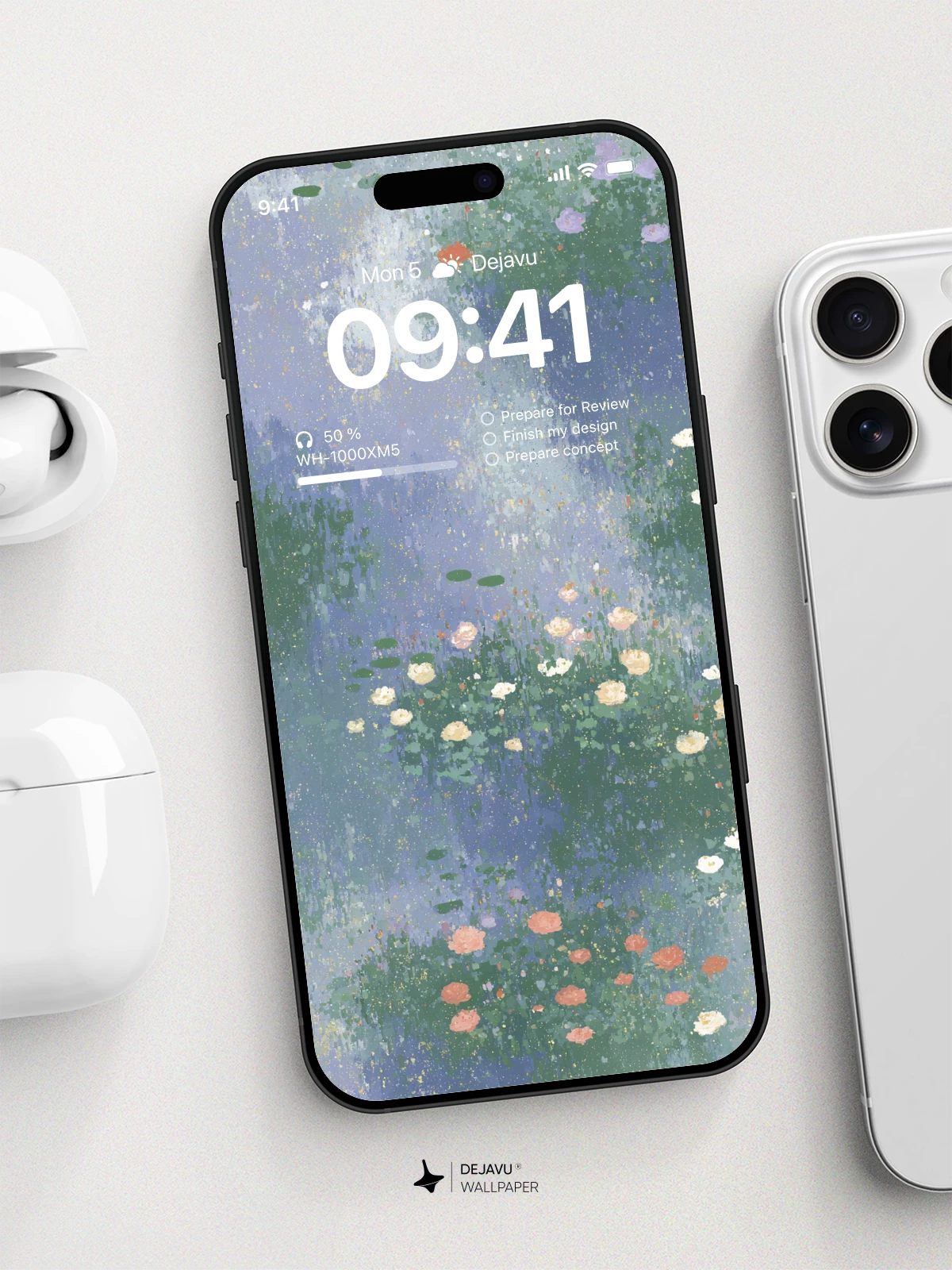 Abstract Watercolor Flower Wallpaper 4K for Mobile Background