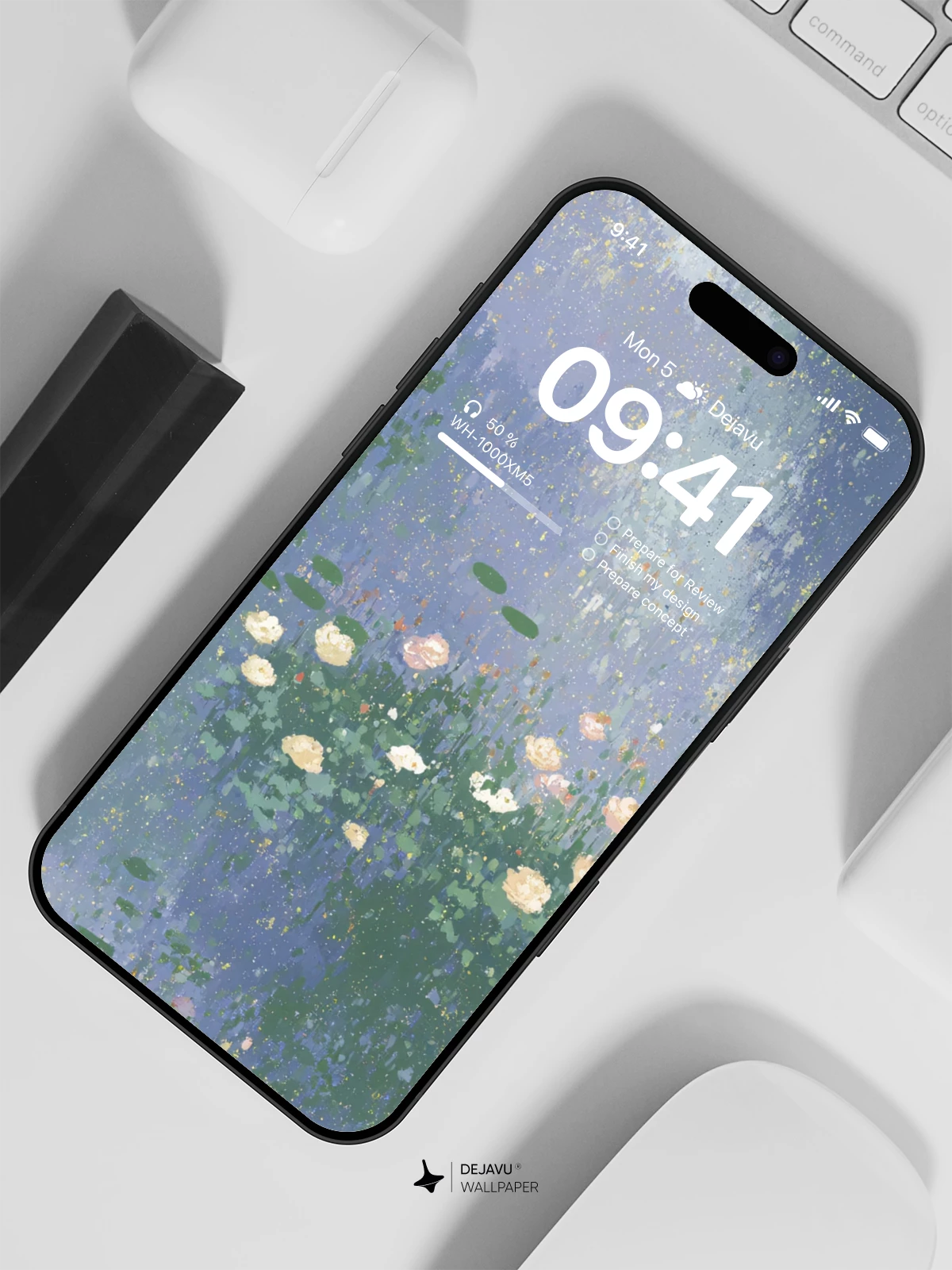 Abstract Watercolor Flower Wallpaper 4K for Mobile Background