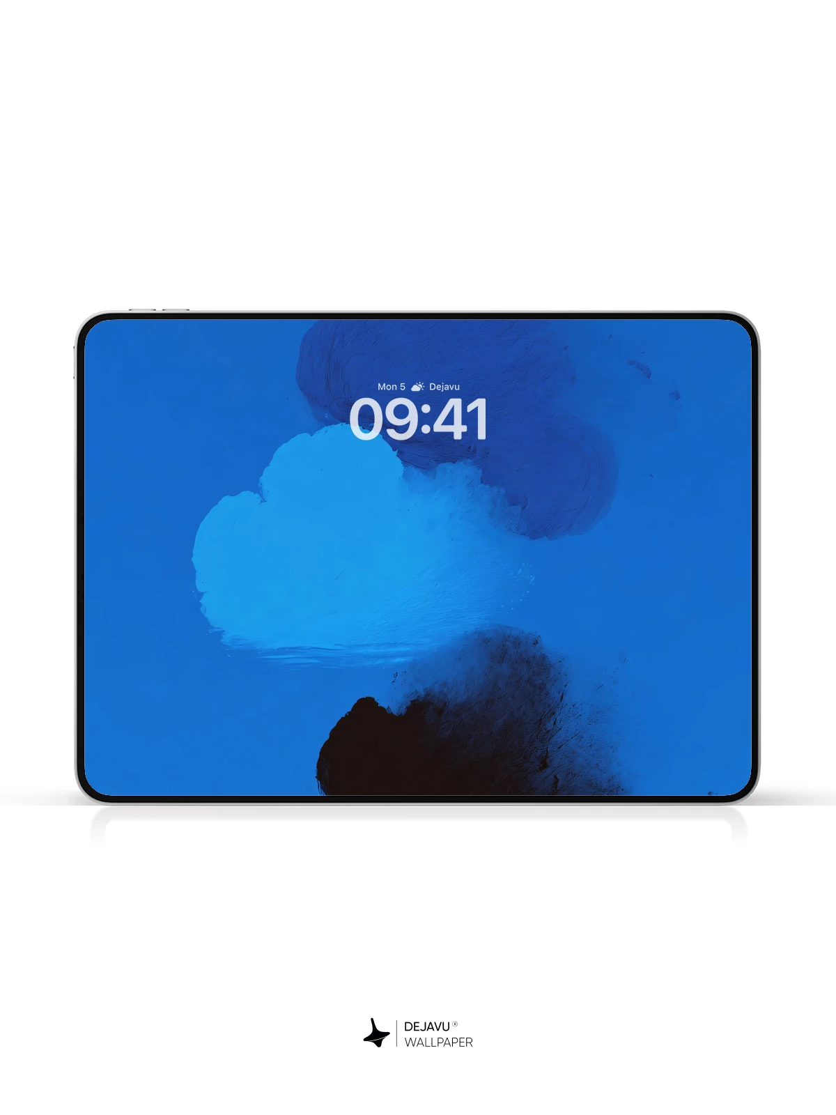 Abstract Blue Clouds Wallpaper 4K for iPhone Lock Screen