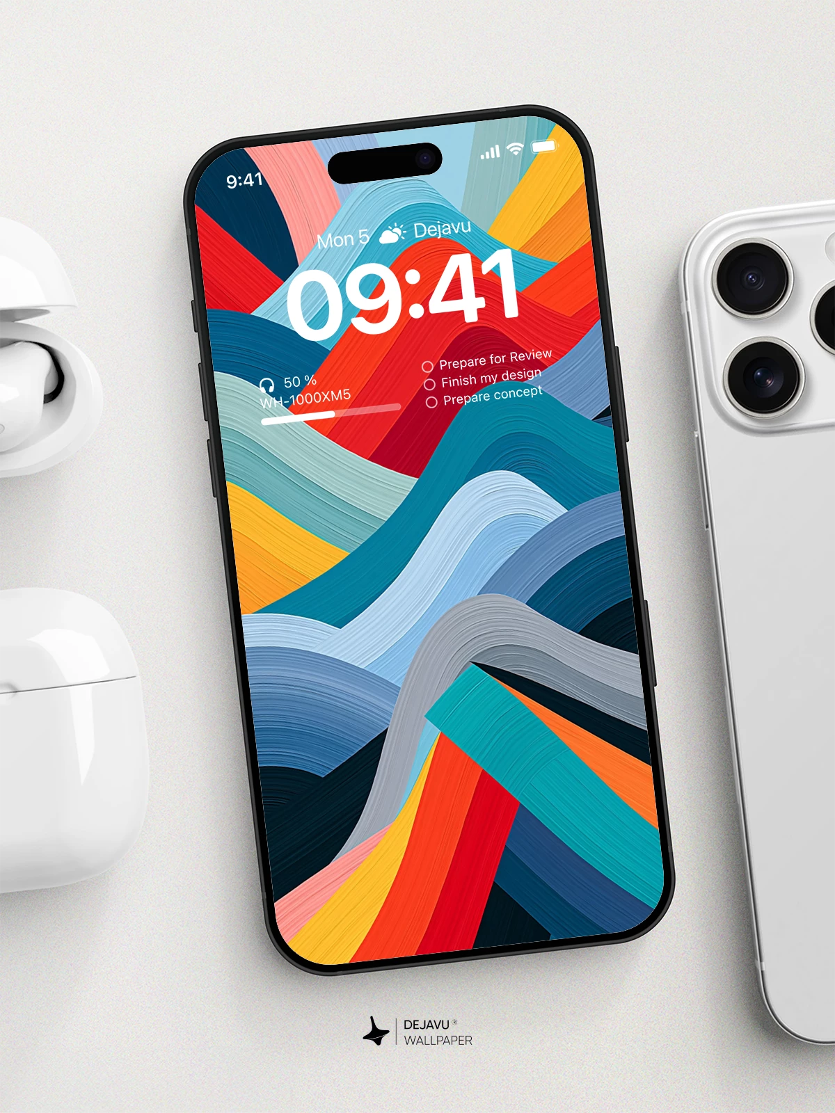 Abstract Wave Wallpaper 4K for iPhone Lock Screen