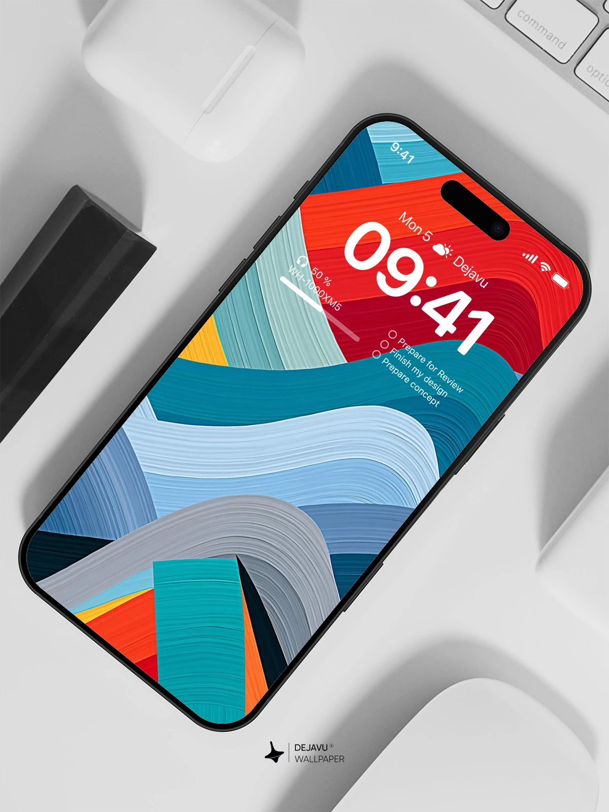 Abstract Wave Wallpaper 4K for iPhone Lock Screen