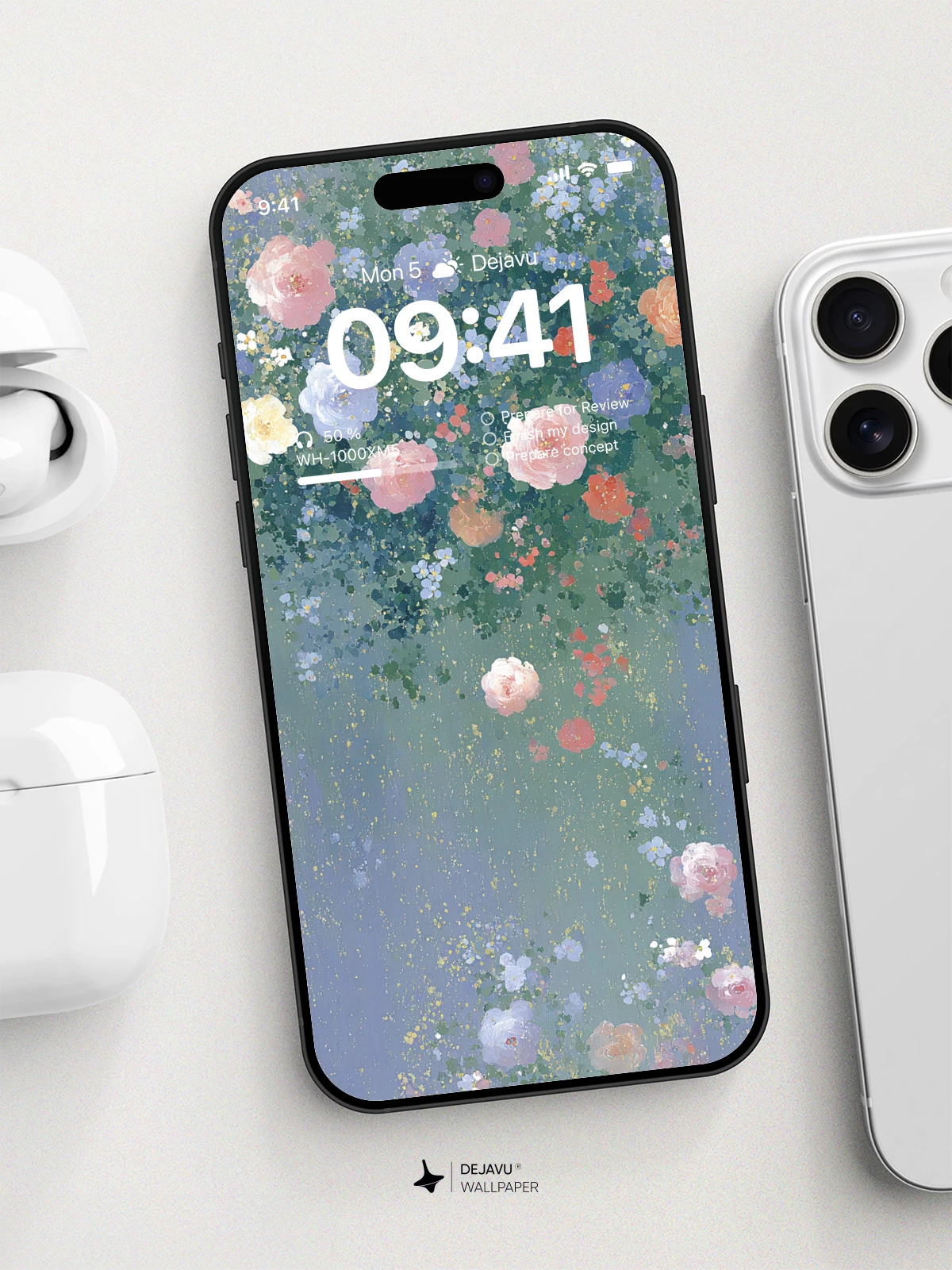 Floral Watercolor Wallpaper 4K for iPhone Lock Screen