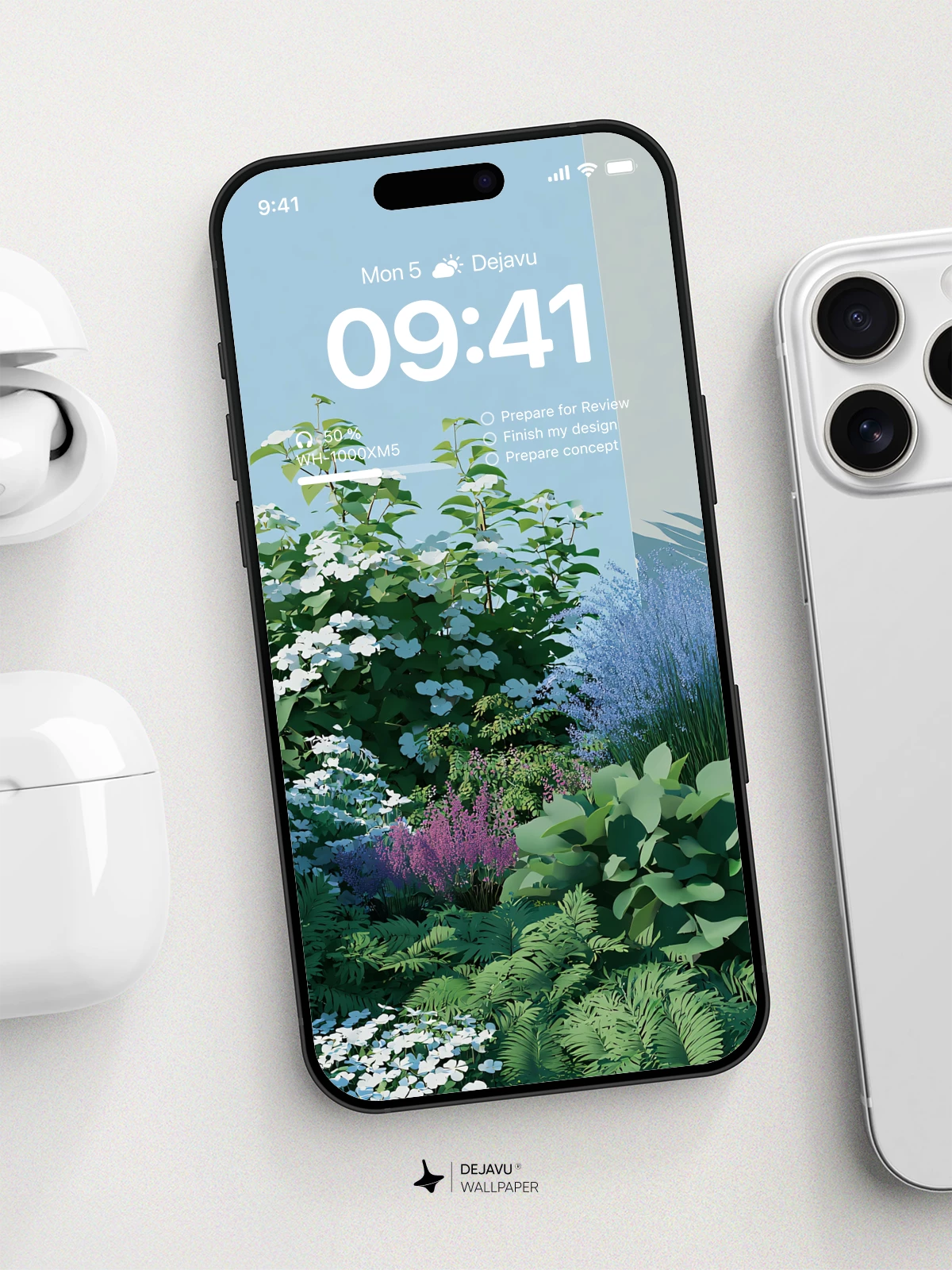 Floral Garden Wallpaper 4K for iPhone Lock Screen
