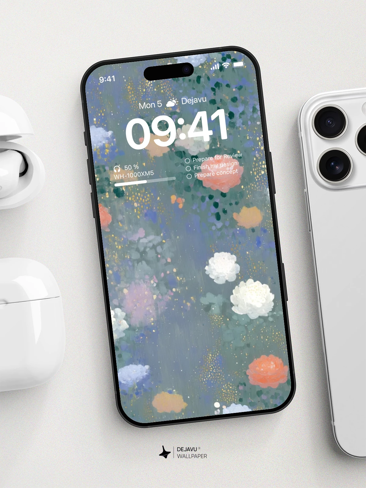 Abstract Floral Wallpaper 4K for iPhone Lock Screen